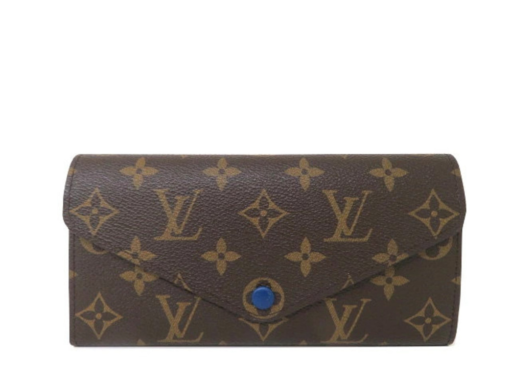 LOUIS VUITTON Wallet Portefeuille Josephine Monogram Blue